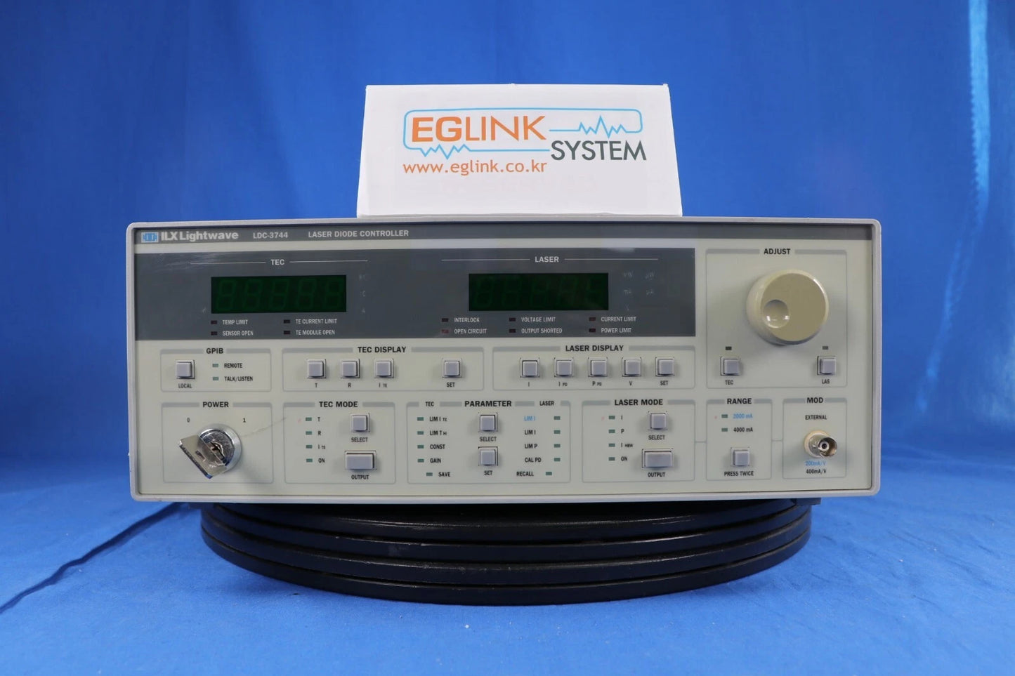 ILX LDC-3744 Laser Diode Controller Laser Diode Controller, 2/4A, 10V, 32W TEC,