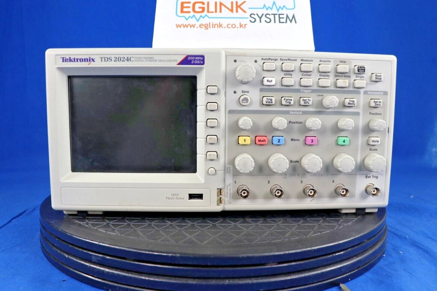 Tektronix TDS2024C Oscilloscope Digital 200MHz, 2GS/s, 4ch, USB