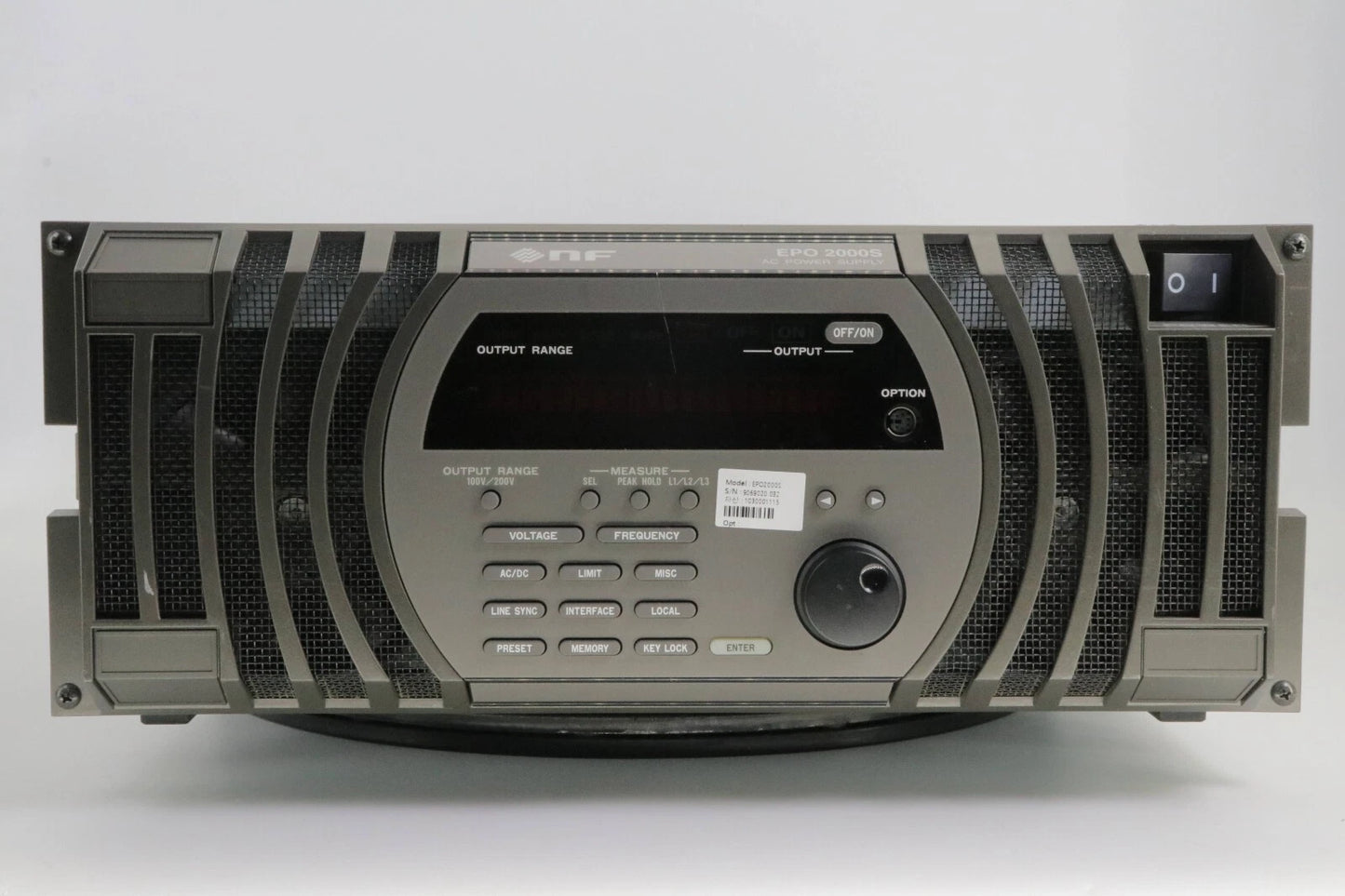 NF EPO2000S Power Supply AC