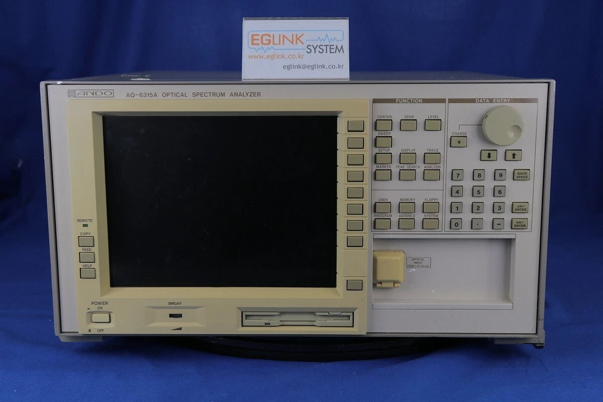 Ando AQ6315A Optical Spectrum Analyzer 350 to 1750 nm