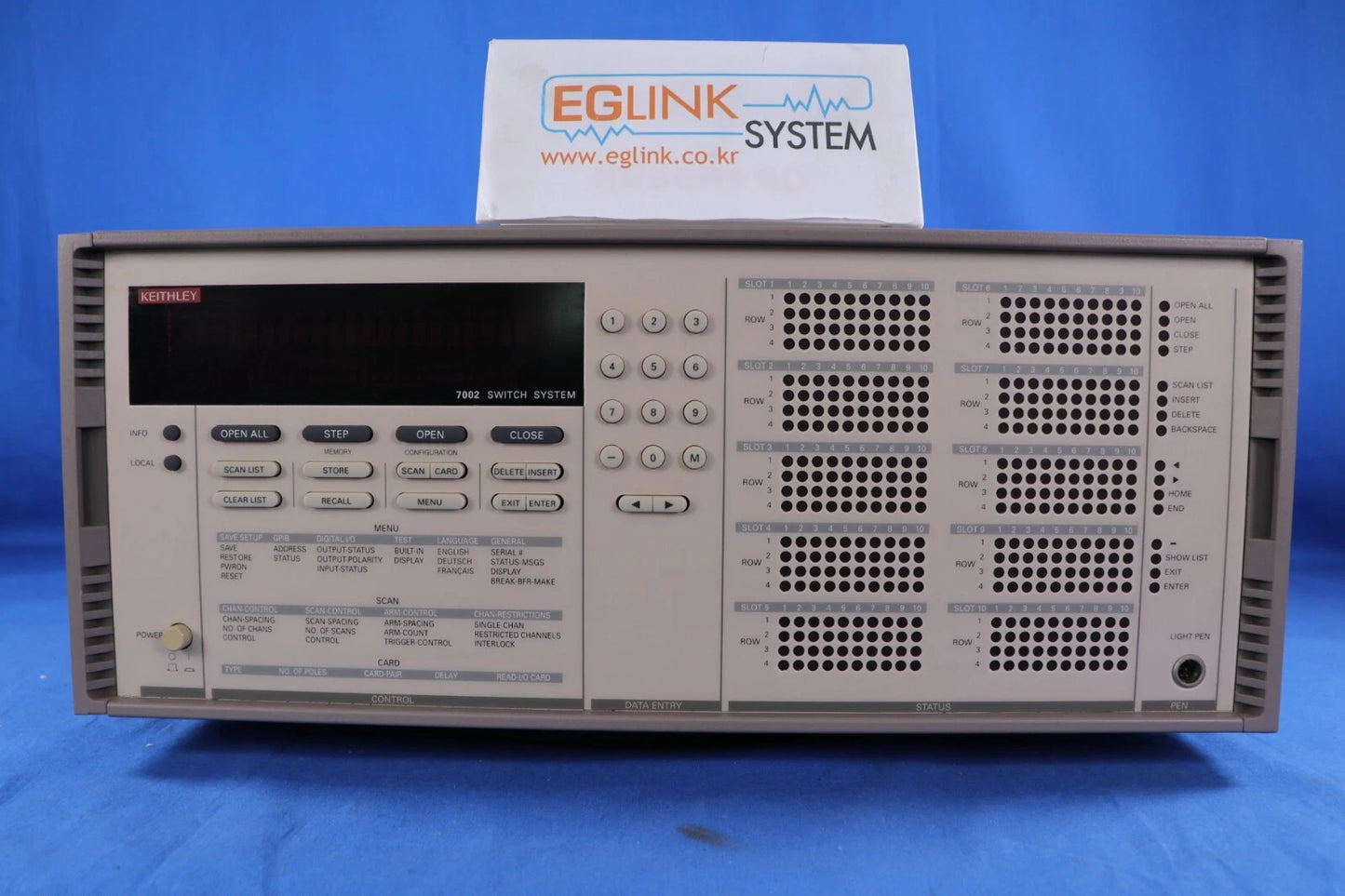 Keithley 7002 Switch/control system with 7503(High Current Scanner) 3 units