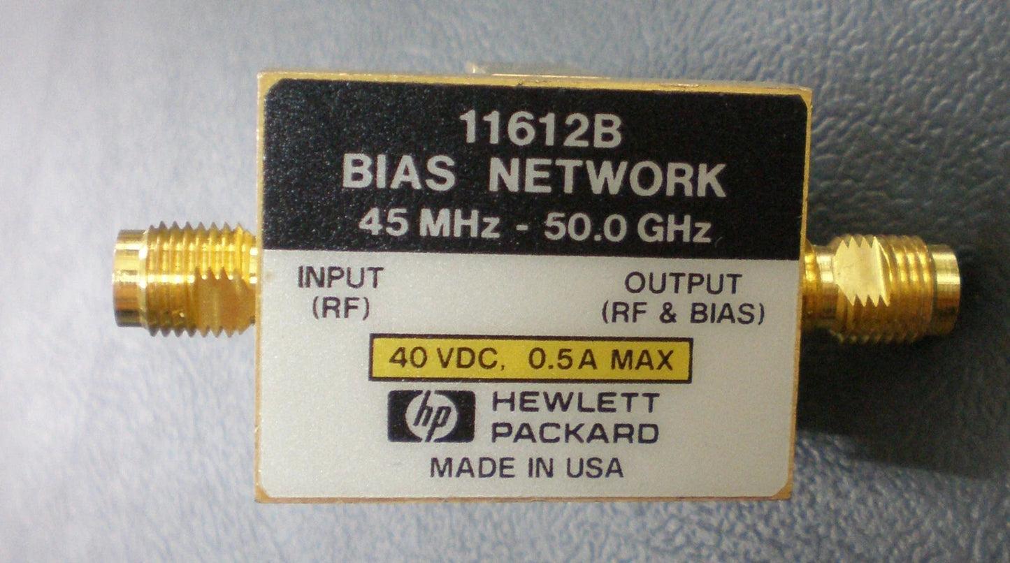 HP 11612B Network Analyzer Bias Network HP brand, Bias Network, 45MHz to 50GHz