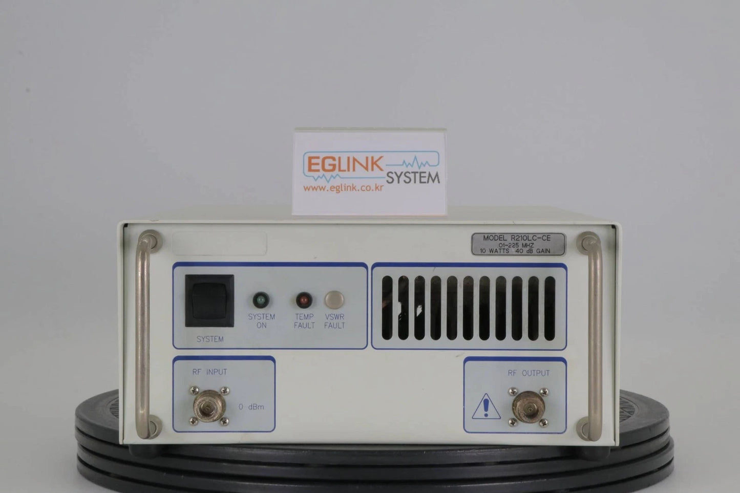 RF Power Labs R210LC-CE RF Power AMP 10KHz to 225MHz, 10W 40dB gain, input 110V
