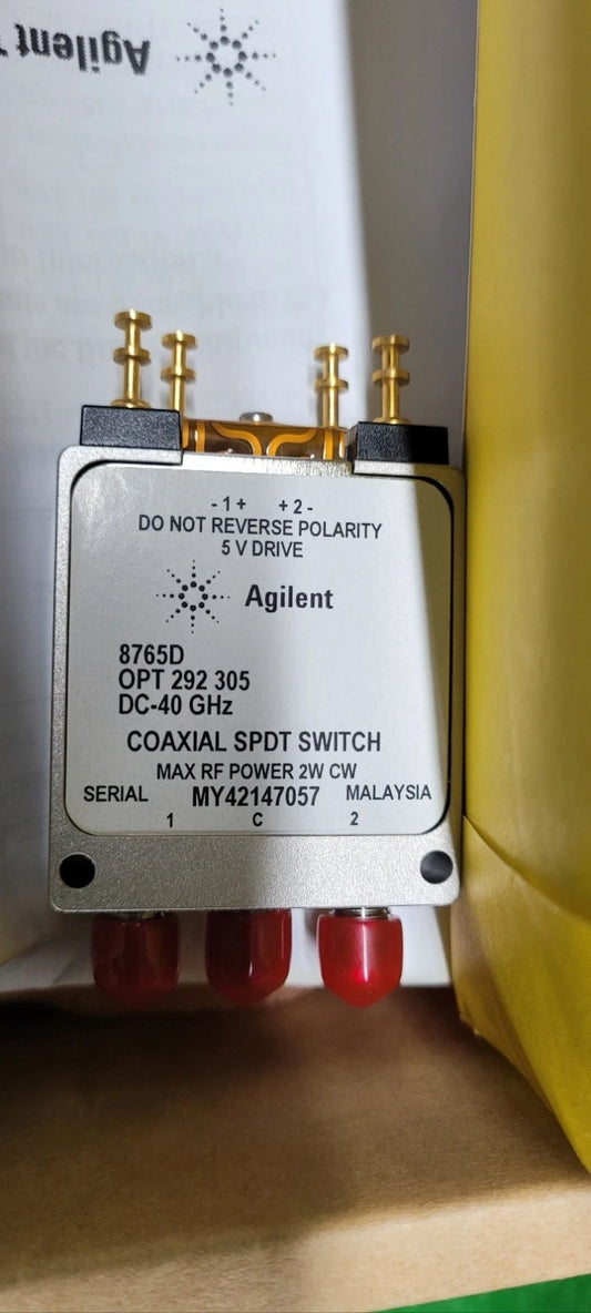 Agilent 8765D Switch Coaxial Coaxial, single pole, double throw switch, DC-40 GH