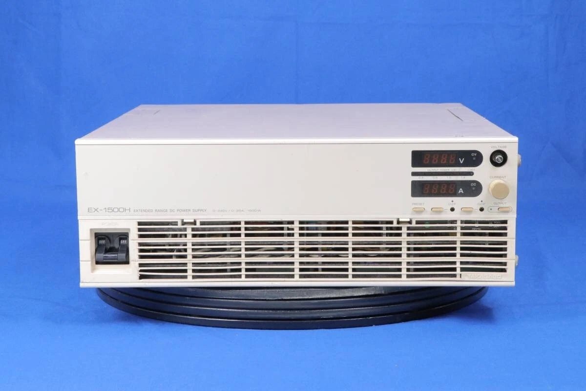 Takasago EX-1500H Power Supply DC 1ch, 240V/25A, 1500W
