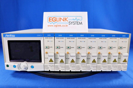 Anritsu OSIC Lightwave Source Modular with 8 source modules (1600.173/ 1599.320/
