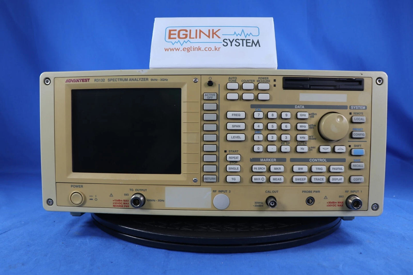 Advantest R3132 Spectrum Analyzer 9KHz to 3GHz, opt 74(TG)