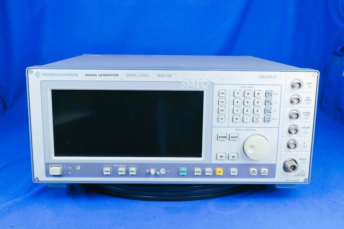 R&S SMIQ03B Signal Generator opt SMIQB1(OCXO)/ B11/ B12/ B20/ B21/ B45/ B48