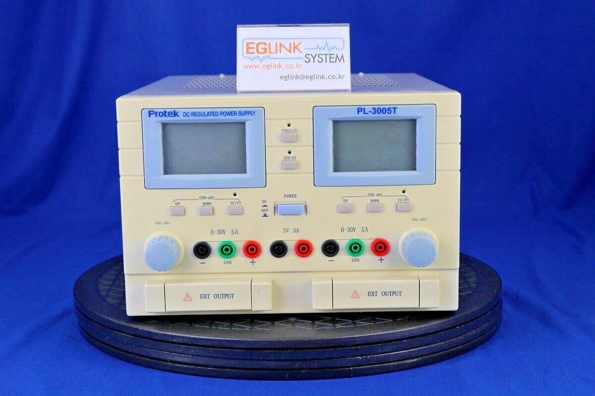 Protek PL-3005T Power Supply DC 30V/5A dual CH, 5V/3A fixed single CH, 315W