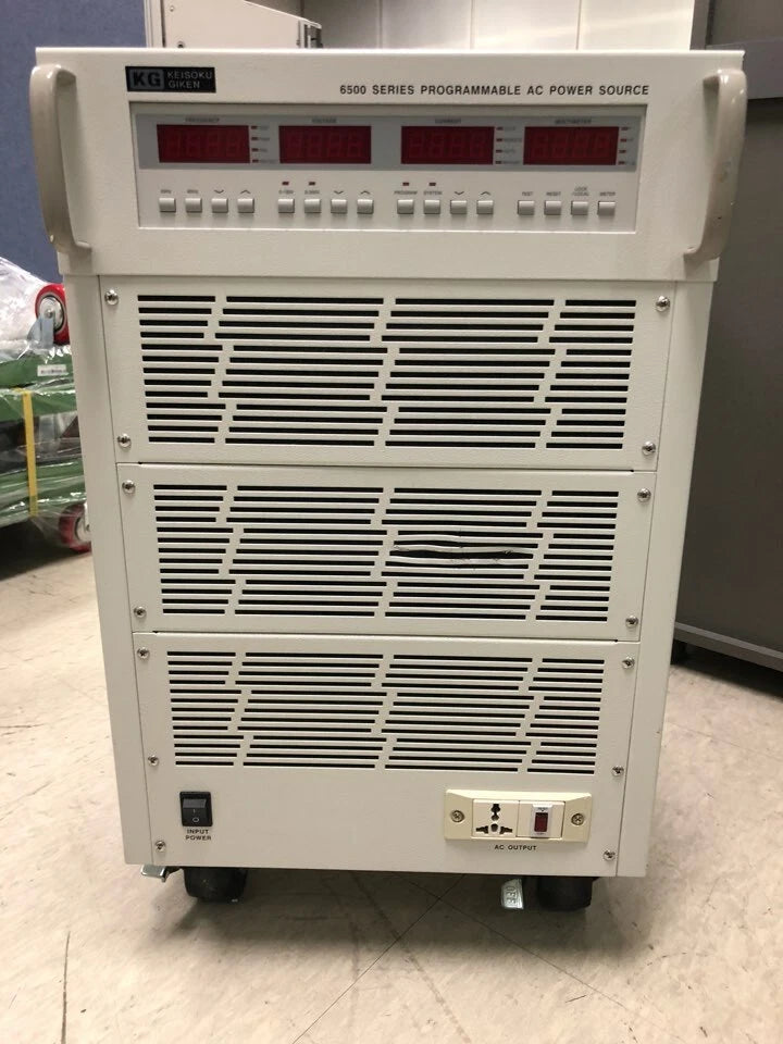 KEISOKU GIKEN 6510-33200P-6 Power Supply AC output:10KVA, 0~150V/0~300V/0~600V,