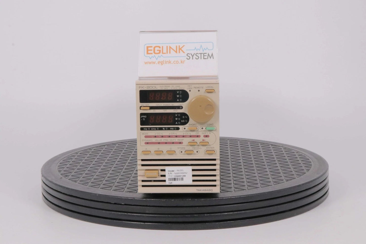 Takasago FK-200L Electronic Load 1.5~150V/ 0~44A/ 200W, CC/ CR/ CV/ CP mode