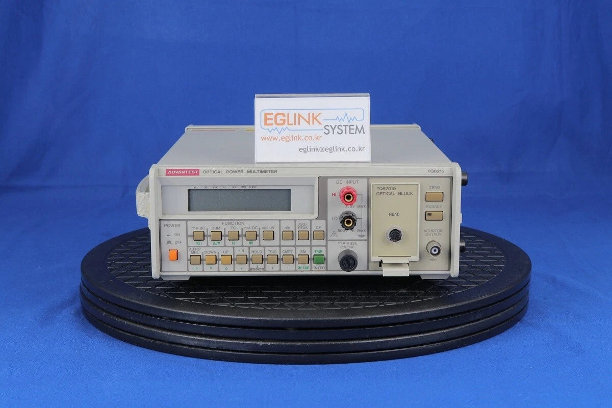 Advantest TQ8215 Optical Power Meter with TQ82010/ TQ82021/ TQ82015