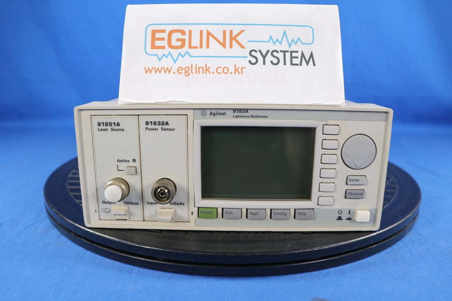 Agilent 8163A+81632A+81651A Optical Multimeter 81632A(Power Sensor), 81651A