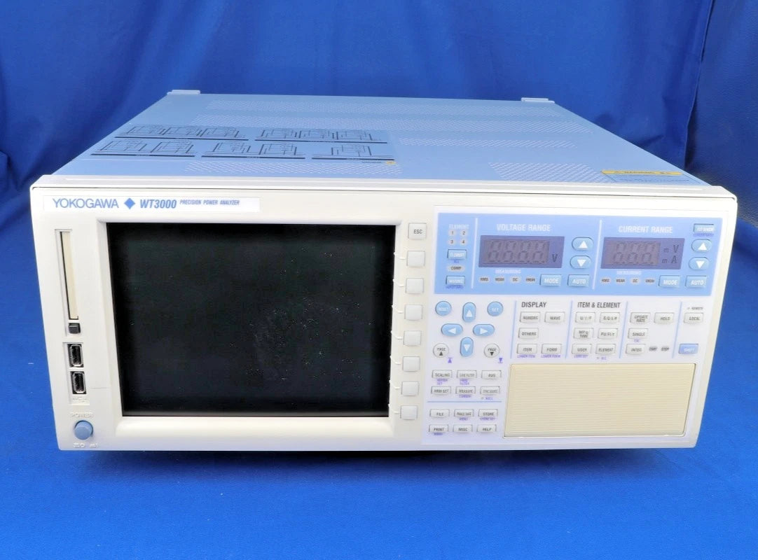 Yokogawa WT3000 Power Analyzer Digital 760304-04-SV-M/G6/FQ/DA/V1/C12/C5/FL/CC