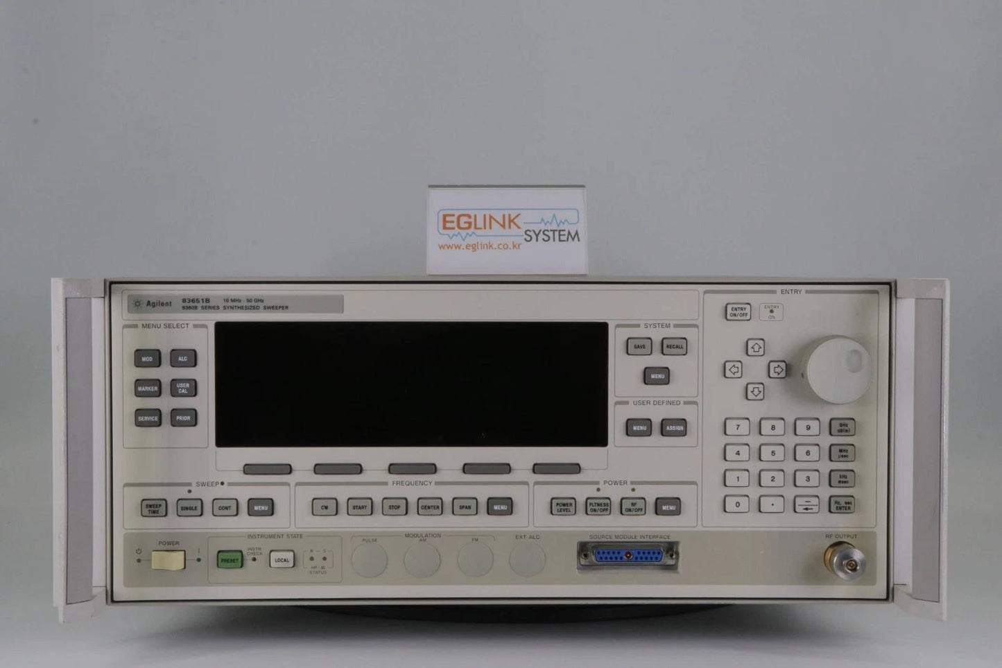 Agilent 83651B Signal Generator Sweep Agilent label