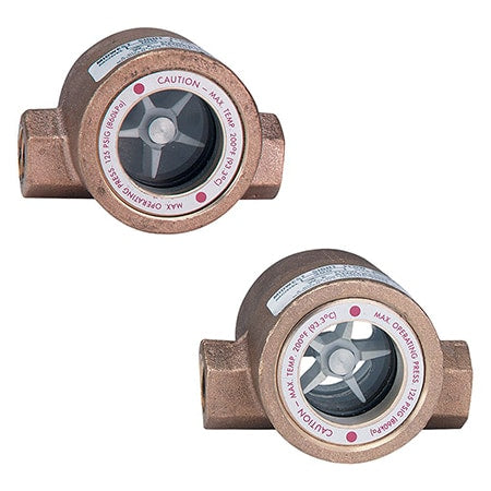 MODEL 100 SFI 1 1/2" NPT BRONZE, SINGLE WINDOW FEMALE CONNECTIONS