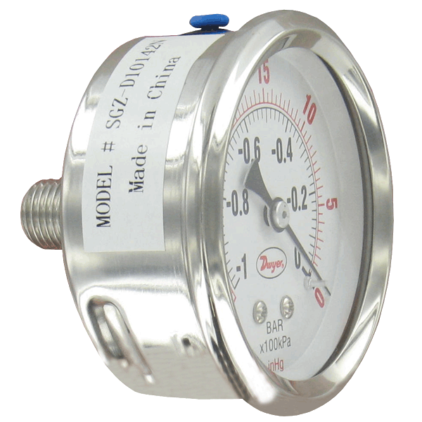 Series SGZ 2.5" Industrial Pressure Gage