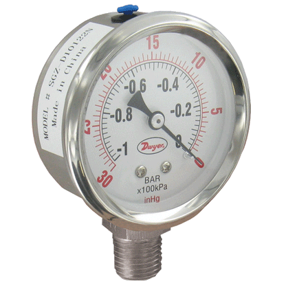 Series SGZ 2.5" Industrial Pressure Gage