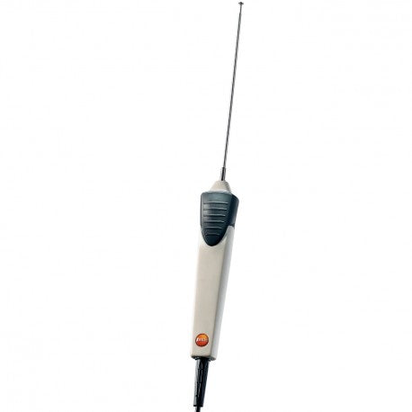 Waterproof surface probe with widened measurement tip for flat surfaces