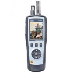 CEM 9880 is 4 in 1 Particle Counter with 2.8 attachment & temp. monitor.