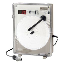 Circular Pressure Chart Recorder with Pressure Sensor