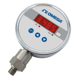 DC Powered, Digital Pressure Gauge with Output and Alarms