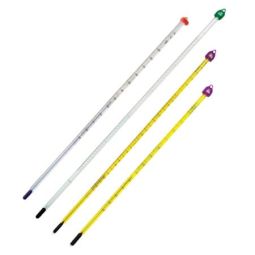 14", 12" and 7.9" General Red Organic Liquid Thermometers