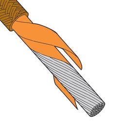 Heater Wire, Low Outgassing Fiberglass over Mica Insulation