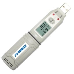 Pen Size Temperature and Humidity USB Data Logger with Display