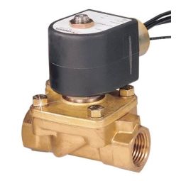 2-Way, NC, Direct Lift, Brass, Solenoid Valves for Hot Water