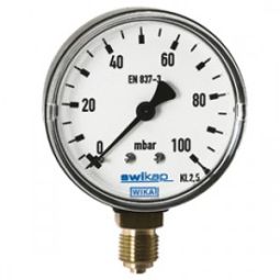 Bourdon tube pressure gauge,UHP, stainless steel (Price & availability on application)