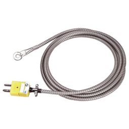 Heavy Duty Bolt-On Thermocouple with SS Washer Housing & Armor Cable