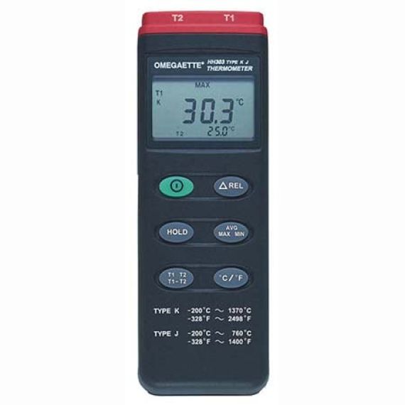 2 Channel Handheld Type K and J Thermocouple Datalogger  USB