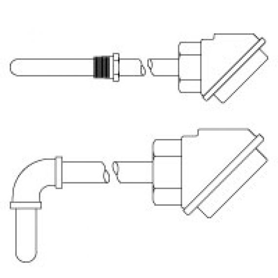 Series 7 Protection Tube Assembly Thermocouple and Replacement Thermocouple Elements