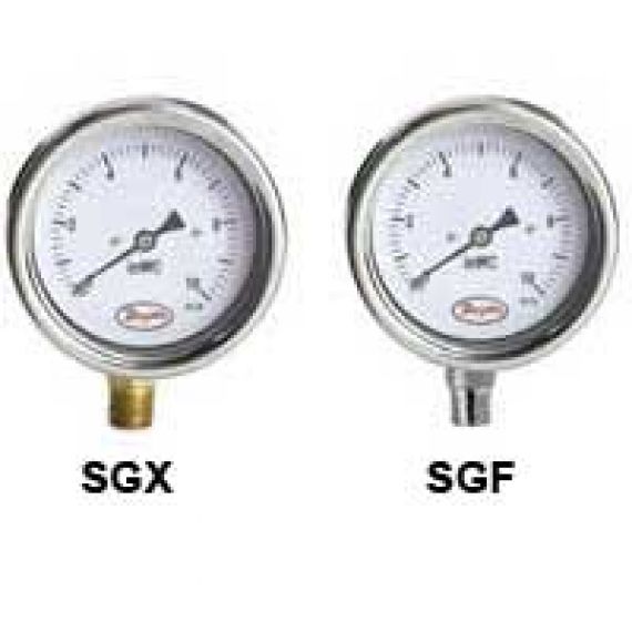 Series SGX & SGF Stainless Steel Low Pressure Gage