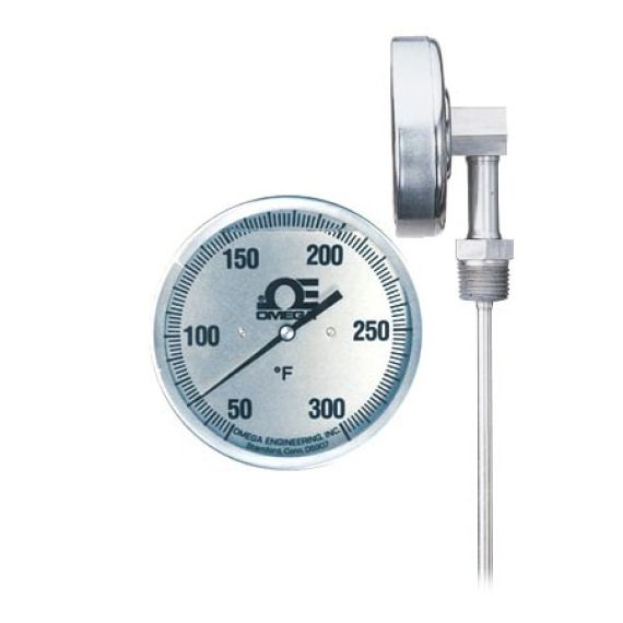 3" and 5" Dial Bimetal Thermometer with NPT options