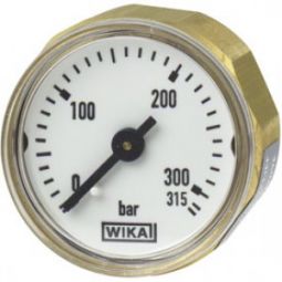 Miniature bourdon tube pressure gaugeBack mount, standard (Price & availability on application)