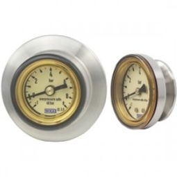 Bourdon tube pressure gauge,stainless steel, high pressure, safety pattern version,without/with liquid (Price & availability on application)